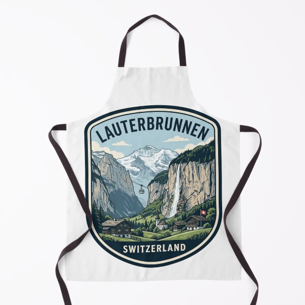 Item preview, Lauterbrunnen Switzerland Swiss Alps Vintage Travel Emblem designed and sold by k3rstman1.