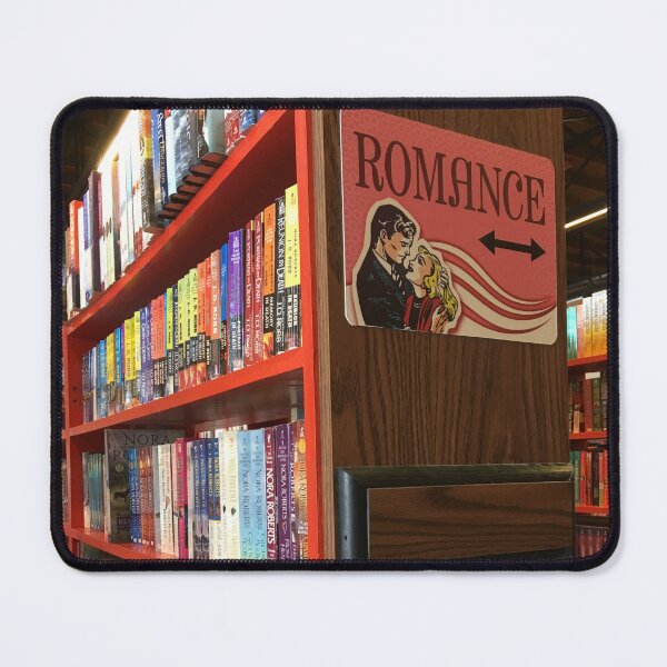 Item preview, Cozy Romance Novels Section Bookstore Interior Photograph designed and sold by SiliconValleyUS.