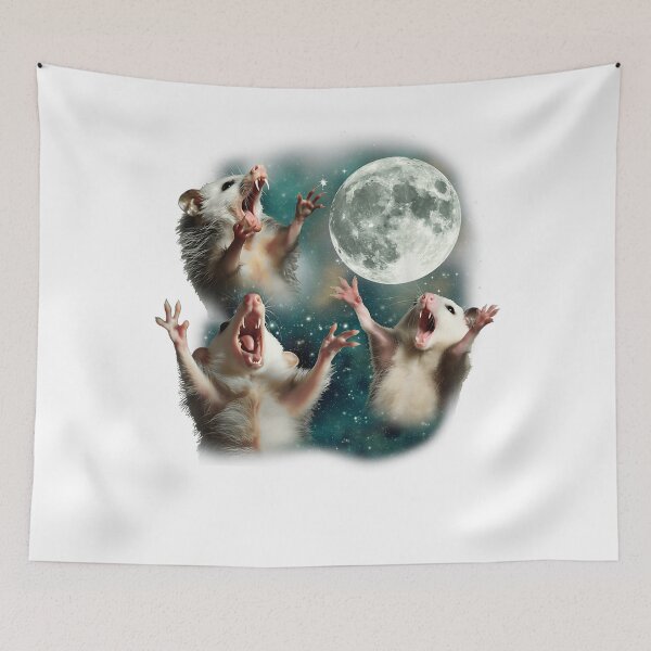 Item preview, Three Possum Moon  3 Opossum Funny Weird Cursed Meme For Men Women designed and sold by BrynleeLam.