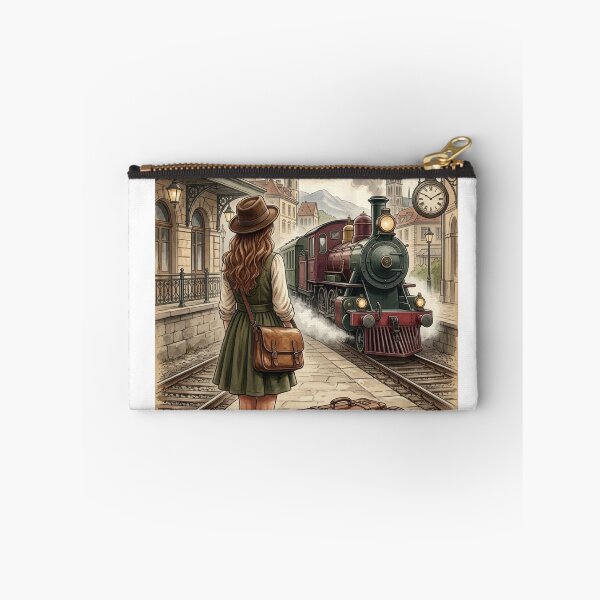 Item preview, Vintage Railway Journey – Nostalgic European Steam Train Travel Art Poster designed and sold by Arts121.