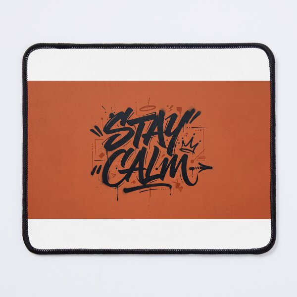 Item preview, Stay Calm Graffiti Street Art - Terracotta Lettering Graphic designed and sold by MissoStudio.