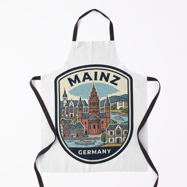 Item preview, Mainz Germany Vintage Skyline Travel Badge designed and sold by k3rstman1.