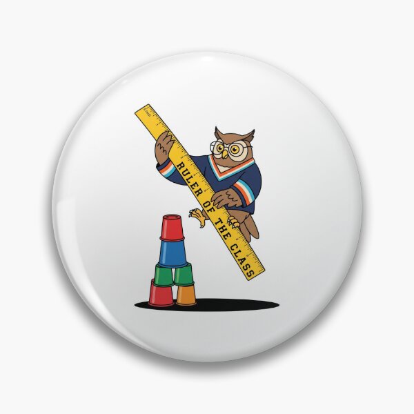 Item preview, Wise Owl Holding Measuring Ruler Cups Ruler Of The Class designed and sold by Rare By Hero.