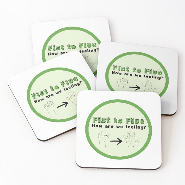 Item preview, Fist To Five Check In Sticker designed and sold by sh-lynnetaub.