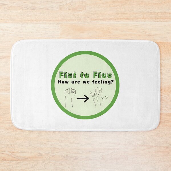 Item preview, Fist To Five Check In Sticker designed and sold by sh-lynnetaub.