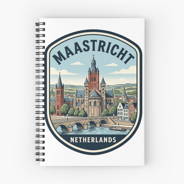 Item preview, Retro Maastricht Netherlands Vintage Travel Badge designed and sold by k3rstman1.