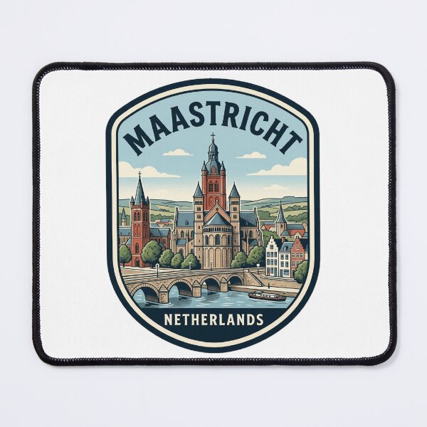 Item preview, Retro Maastricht Netherlands Vintage Travel Badge designed and sold by k3rstman1.
