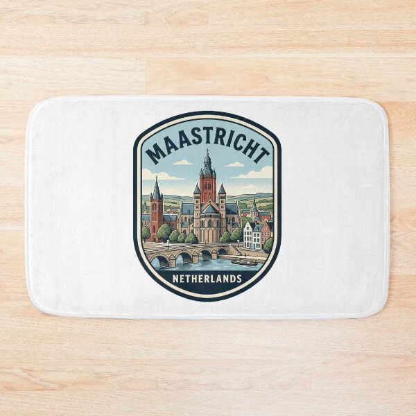 Item preview, Retro Maastricht Netherlands Vintage Travel Badge designed and sold by k3rstman1.