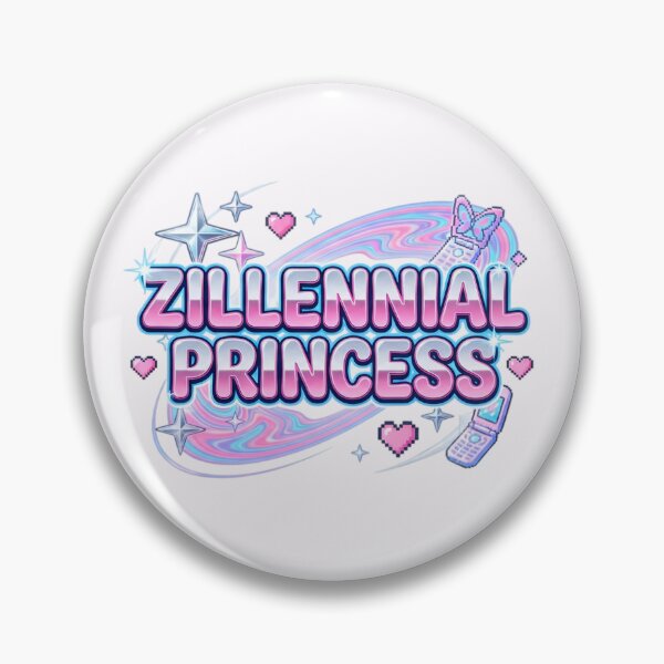 Item preview,  zillennial princess retro vintage pink blue silver designed and sold by sadieillust.
