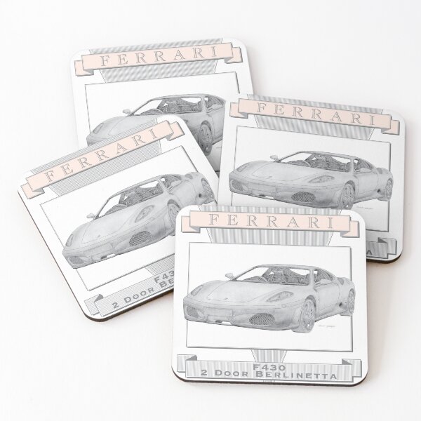 Item preview, Ferrari F430 Berlinetta de 2 puertas, dibujado a mano designed and sold by Classic Car Art Drawings.