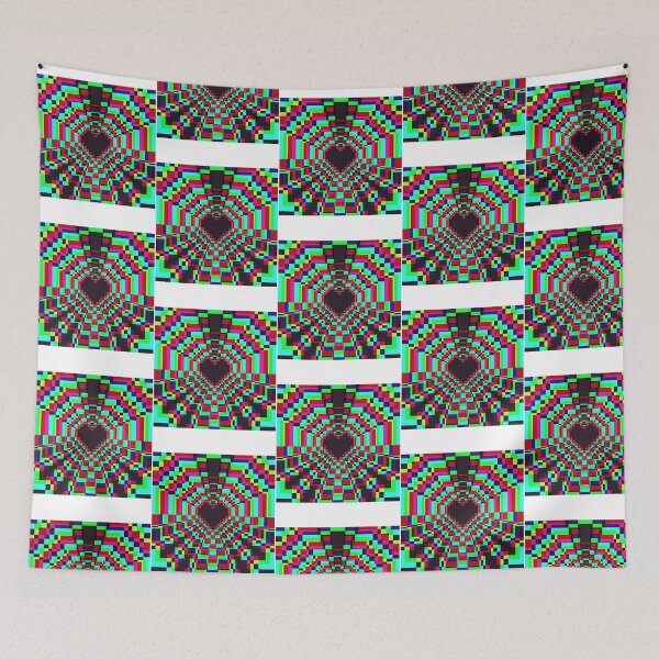 Item preview, Dark Pixel Heart Kaleidoscope - Synthwave designed and sold by talyna-vendano.