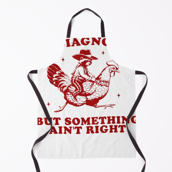 Item preview, Undiagnosed But Something Ain't Right Funny Raccoon Chicken For Men Women designed and sold by BrynleeLam.