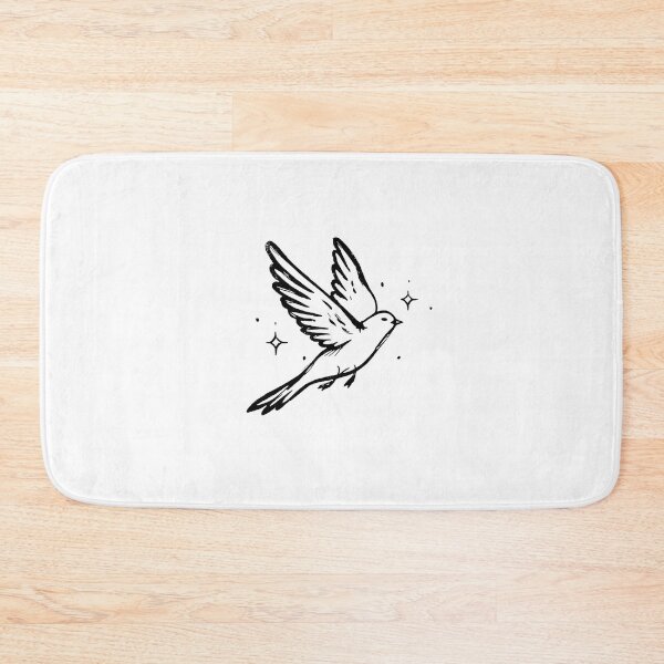 Item preview, Flying Swallow Bird Vintage Line Art designed and sold by jianina-alondra.