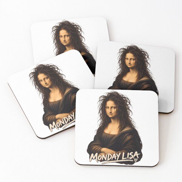 Item preview, Monday Lisa Funny Renaissance Art | designed and sold by LinaDesign Store.