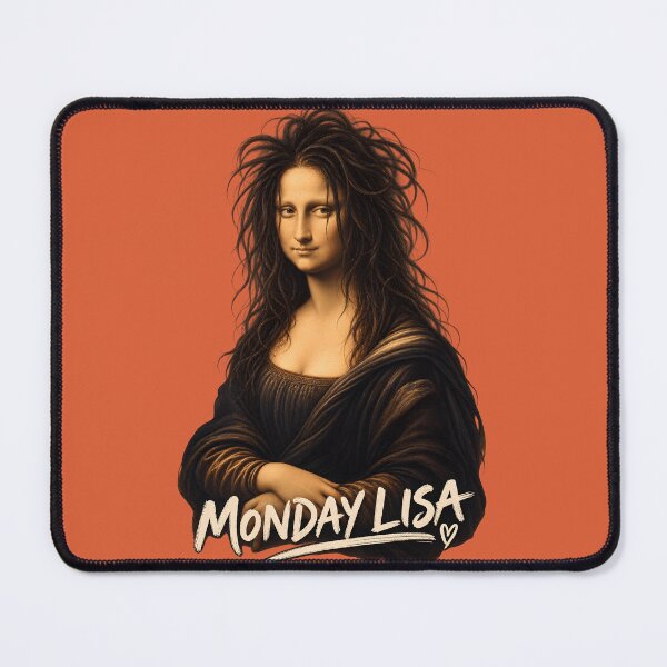 Item preview, Monday Lisa Funny Renaissance Art | designed and sold by LinaDesign Store.