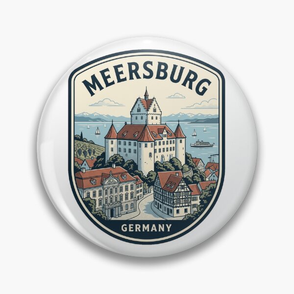 Item preview, Vintage Meersburg Castle Germany Travel Badge designed and sold by k3rstman1.
