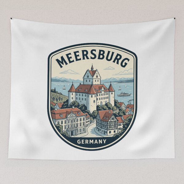 Item preview, Vintage Meersburg Castle Germany Travel Badge designed and sold by k3rstman1.