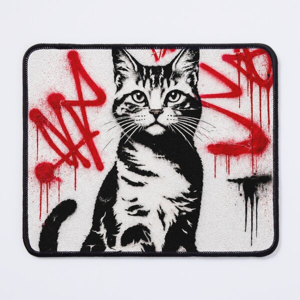 Item preview, Black White Graffiti Cat Poster designed and sold by NordenPosters.