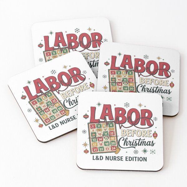 Item preview, Labor Before Christmas L&D Nurse Edition Advent Calendar Funny Obstetric Nursing designed and sold by raedattia.