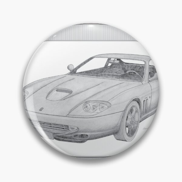 Item preview, Ferrari 550 Maranello 2 Door Berlinetta Hand-drawn designed and sold by Classic Car Art Drawings.