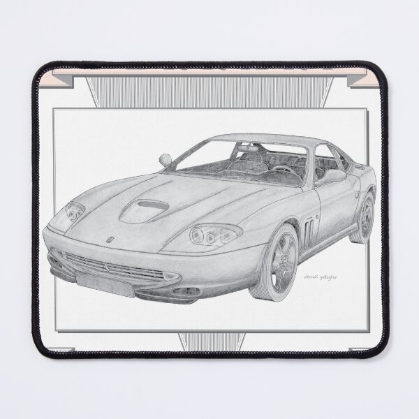 Item preview, Ferrari 550 Maranello 2 Door Berlinetta Hand-drawn designed and sold by Classic Car Art Drawings.