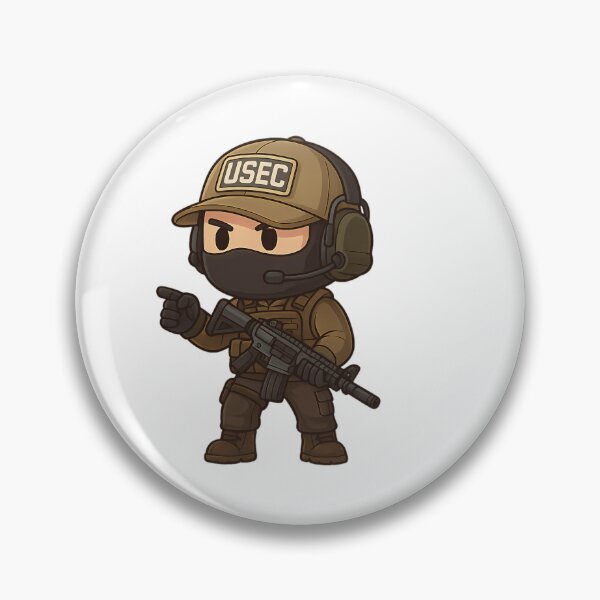 Artikelvorschau, Escape From Tarkov Chibi Usec PMC Cartoonfigur entworfen und verkauft von Keona-Kellam-.