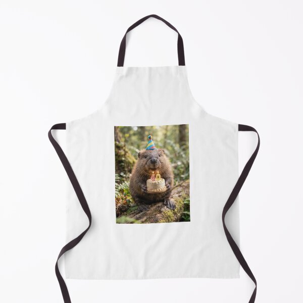 Item preview, Beaver 40th birthday cute adorable cake party baby kawaii designed and sold by CheeseBlueprint.