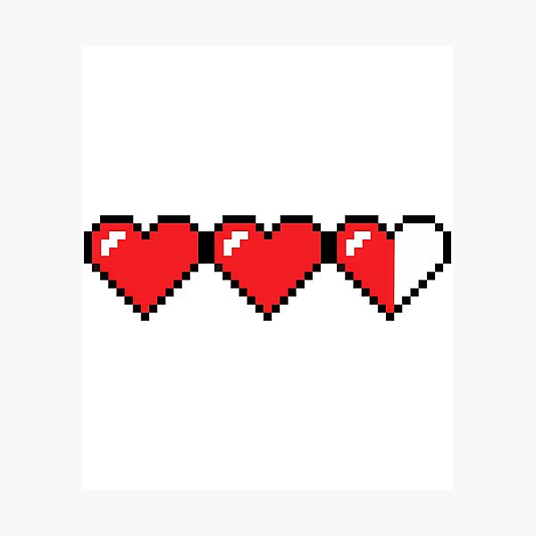 Item preview, Game Hearts Health Sticker  designed and sold by talyna-vendano.