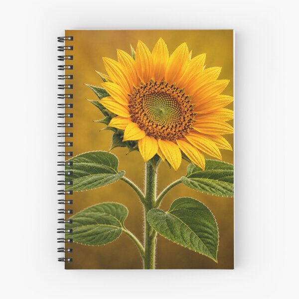 Item preview, Golden Sunflower with Dew Drops and Rich Botanical Detail designed and sold by Wild Bloom Paws.