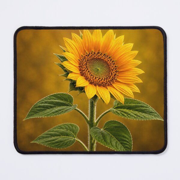 Item preview, Golden Sunflower with Dew Drops and Rich Botanical Detail designed and sold by Wild Bloom Paws.