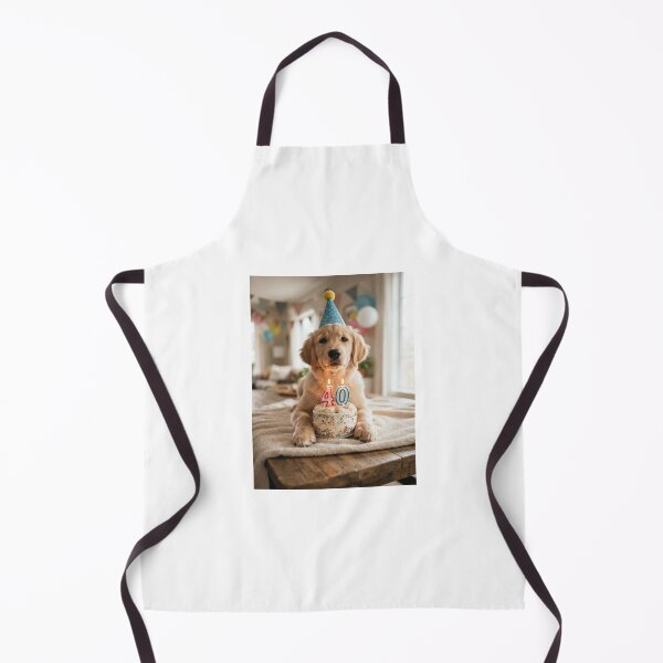 Item preview, Dog 40th birthday cute adorable cake party baby kawaii designed and sold by CheeseBlueprint.