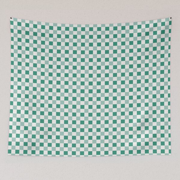 Item preview, Classic Emerald Green Gingham Checkerboard Seamless Pattern designed and sold by Angie-Atelier.
