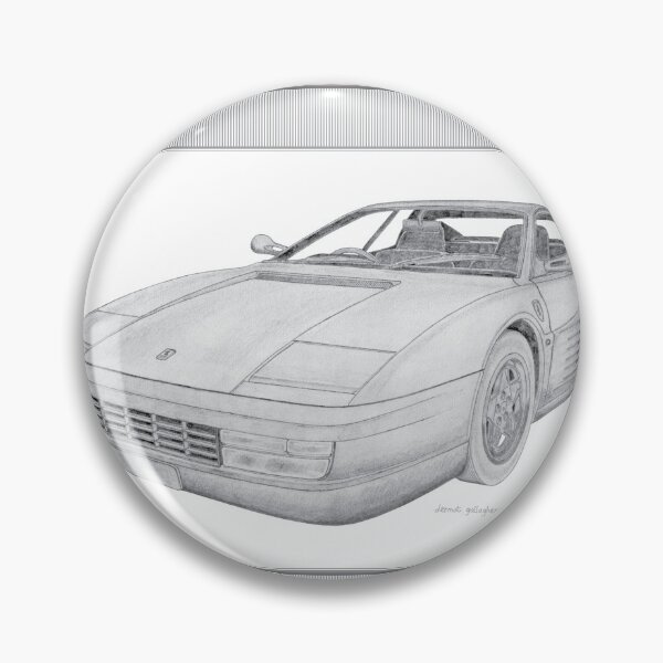 Item preview, Ferrari Testarossa Type F110 2 Door Berlinetta Hand-drawn designed and sold by Classic Car Art Drawings.