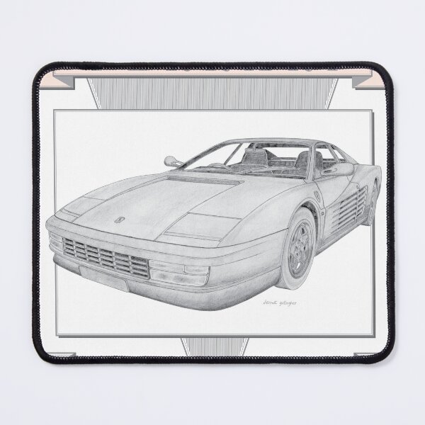 Item preview, Ferrari Testarossa Type F110 2 Door Berlinetta Hand-drawn designed and sold by Classic Car Art Drawings.