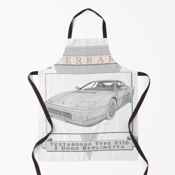Item preview, Ferrari Testarossa Type F110 2 Door Berlinetta Hand-drawn designed and sold by Classic Car Art Drawings.