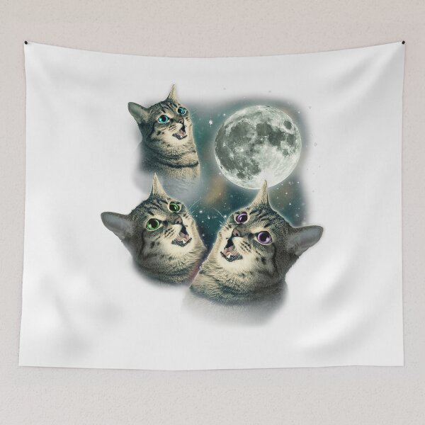 Item preview, Funny Cat Three Cat Moon 3 Wolfs Cute Kitten Graphic For Men Women designed and sold by BrynleeLam.
