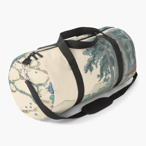 Artikelvorschau, Hokusai-inspirierter Hortensientempelweg – Japanische Ukiyo-e-Gartenkunst mit blauen Hortensien entworfen und verkauft von Tamas Das.