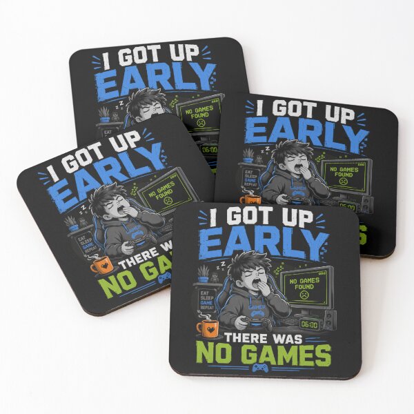 Item preview, I Got Up Early There Was No Games T-Shirt – Funny Gamer Graphic Tee designed and sold by Artimax-Studio.