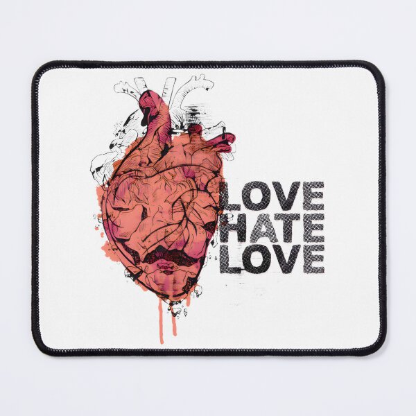Item preview, Love Hate Love Heart Anatomy Graphic ⭐⭐⭐⭐⭐ designed and sold by Michelle Mcbride.