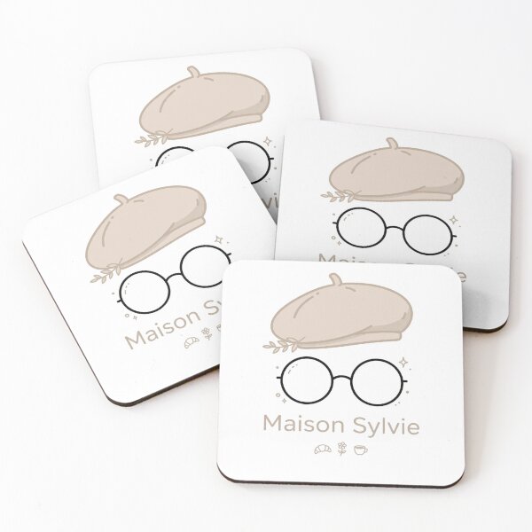 Item preview, Maison Sylvie Beige Logo - Beige Beret Round Glasses designed and sold by MAISON SYLVIE.