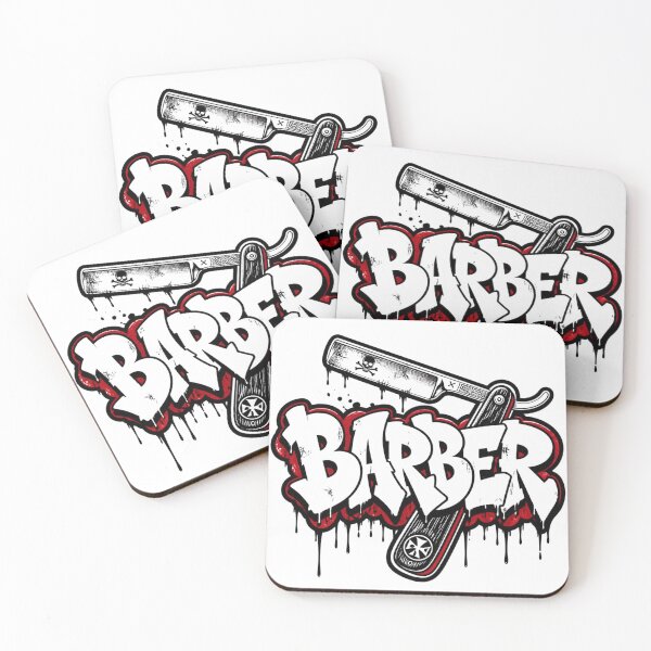 Item preview, Straight Razor Barber Graffiti Bubble Streetwear Art designed and sold by Barber MD Culture.