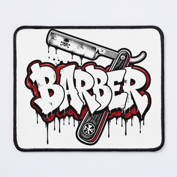 Item preview, Straight Razor Barber Graffiti Bubble Streetwear Art designed and sold by Barber MD Culture.