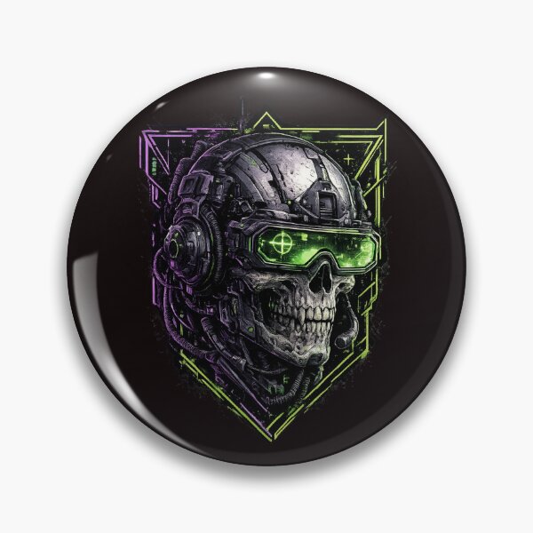 Item preview, Cyberpunk Tactical Skull Gaming Sci-Fi designed and sold by Bhinfy.