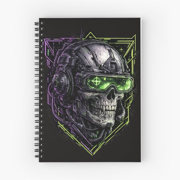 Artikel-Vorschau von Cyberpunk Taktischer Totenkopf Sci-Fi, designt und verkauft von Bhinfy.