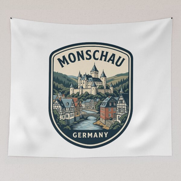 Item preview, Monschau Germany Vintage Travel Castle Town designed and sold by k3rstman1.