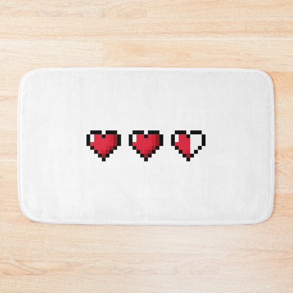 Item preview, Half-Heart Video Game Hearts designed and sold by talyna-vendano.
