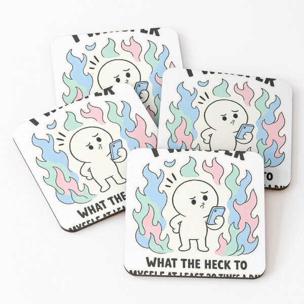 Item preview, What The Heck 20 Times A Day Funny Quote T-Shirt Design designed and sold by KIDEnia.