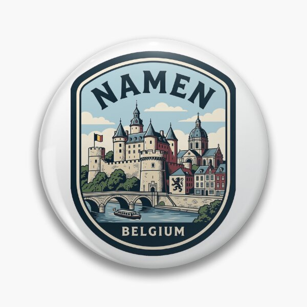 Item preview, Vintage Namur Belgium Travel Badge Namen designed and sold by k3rstman1.