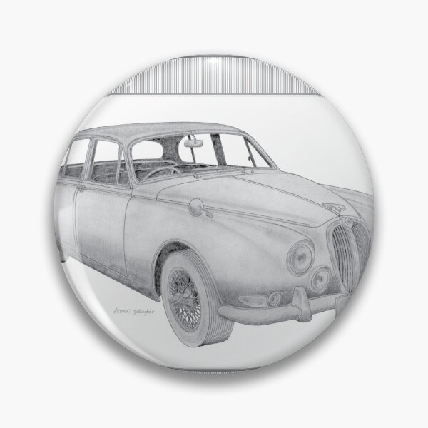 Item preview, Jaguar S Type 4 Door Saloon Hand-drawn designed and sold by Classic Car Art Drawings.