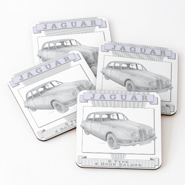 Item preview, Jaguar S Type 4 Door Saloon Hand-drawn designed and sold by Classic Car Art Drawings.